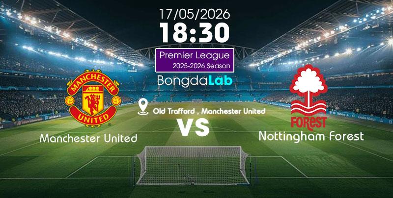 Soi kèo Manchester United vs Nottingham Forest ✨VIP | Ngoại Hạng Anh ngày 17/05/2026  
