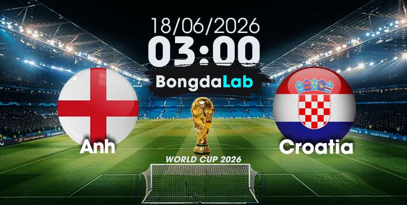 Nhận Định, Soi Kèo Bóng Đá World Cup 2026 | Anh vs Croatia , 03h00 ngày 18/06/2026