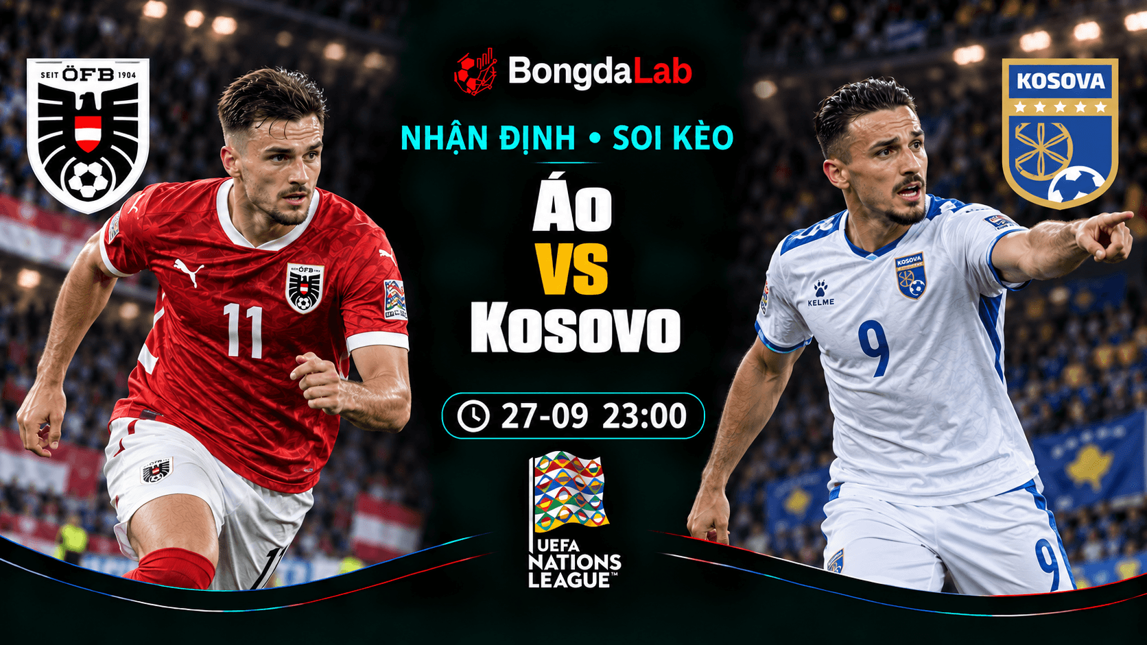 Nhận định, soi kèo UEFA Nations League: Austria vs Kosovo, 23:00 ngày 27/09/2026