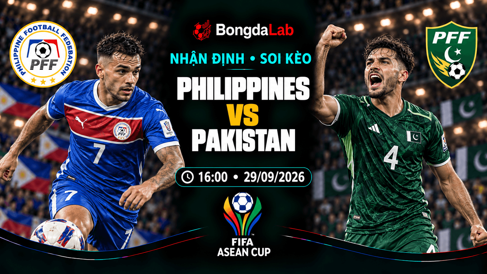 Nhận định soi kèo Philippines vs Pakistan 16:00 ngày 29/09/2026