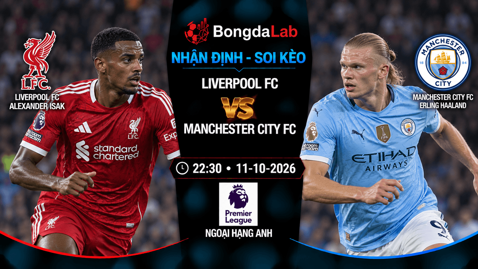 Nhận định soi kèo Liverpool FC vs Manchester City FC vòng 6 Ngoại Hạng Anh 2026/27
