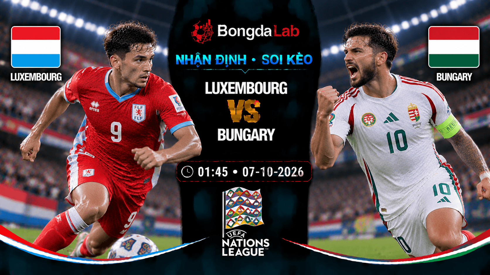 Nhận định, soi kèo Luxembourg vs Bulgaria, 01:45 ngày 07/10/2026