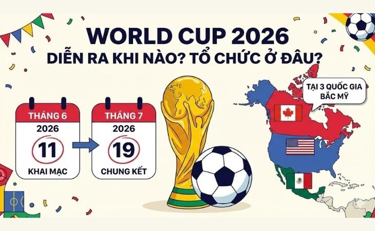 bảng phân nhóm 12 bảng đấu vòng bảng World Cup 2026 với 48 đội