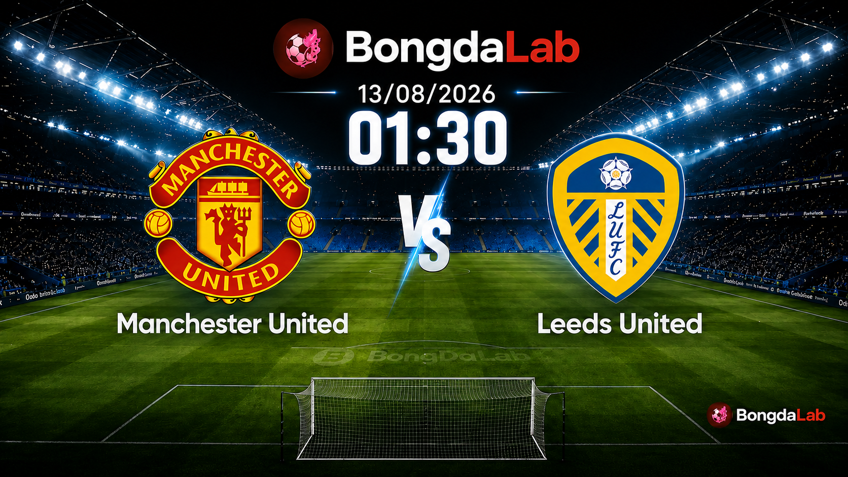 Nhận định, soi kèo Manchester United vs Leeds United (01h30 ngày 13/08/2026): Carrick thử lửa đội hình tại Dublin