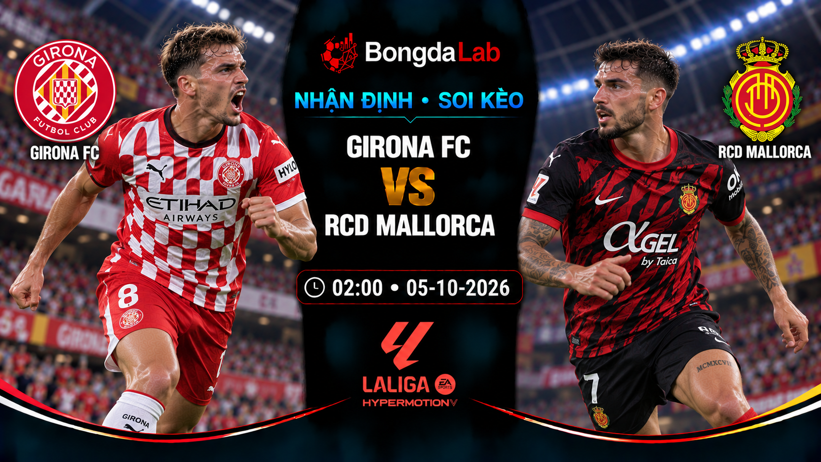 Nhận định, soi kèo Girona vs Mallorca, 02:00 ngày 05/10/2026