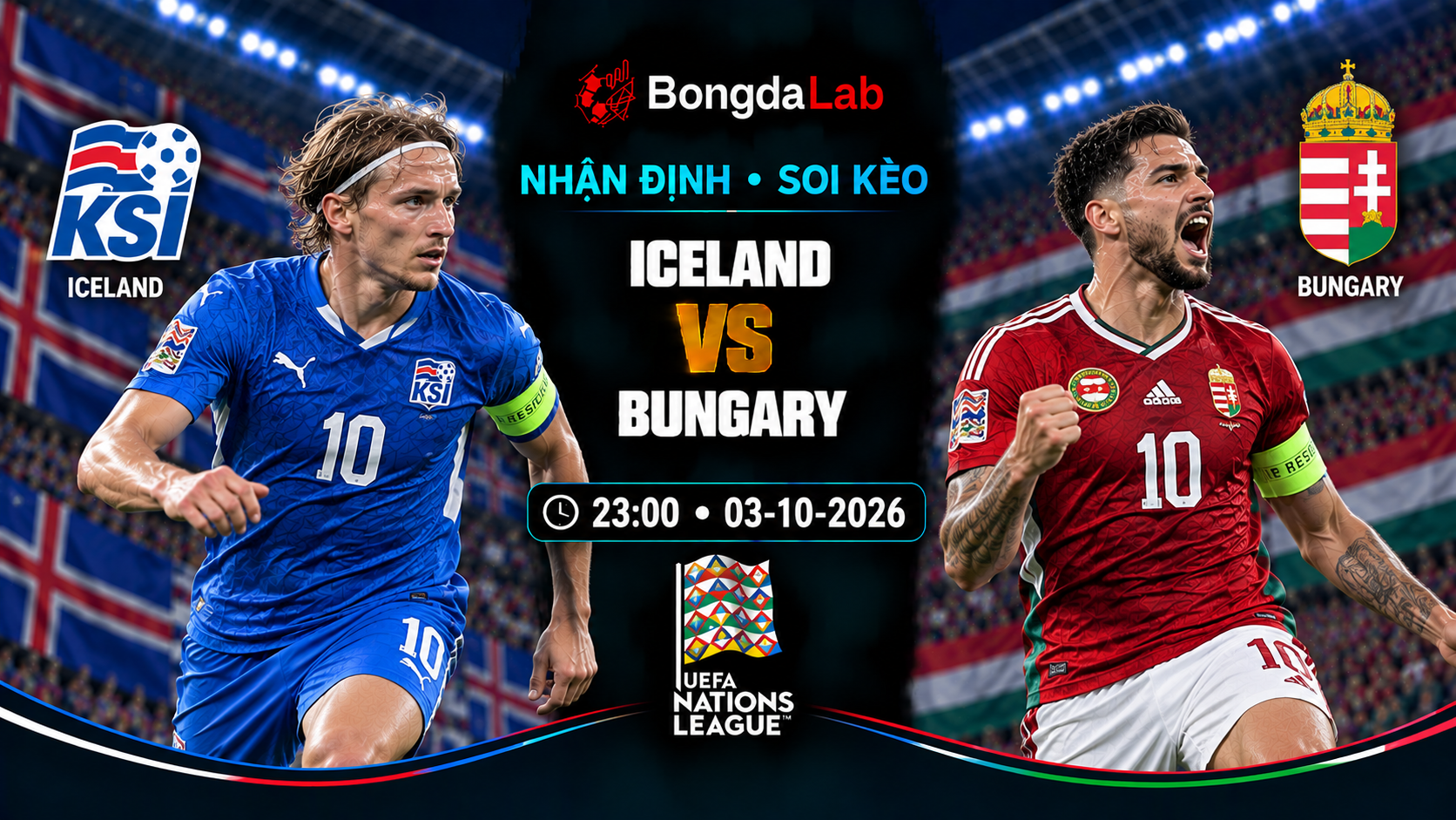 Nhận định soi kèo Iceland vs Bulgaria 23:00 ngày 03/10/2026 UEFA Nations League 2026/27