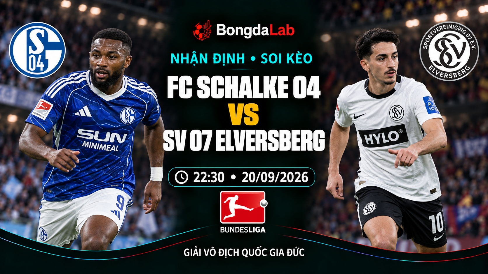 Nhận định, soi kèo VĐQG Đức: Schalke 04 vs SV Elversberg, 22:30 ngày 20/09/2026